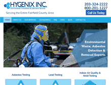 Tablet Screenshot of hygenix.com